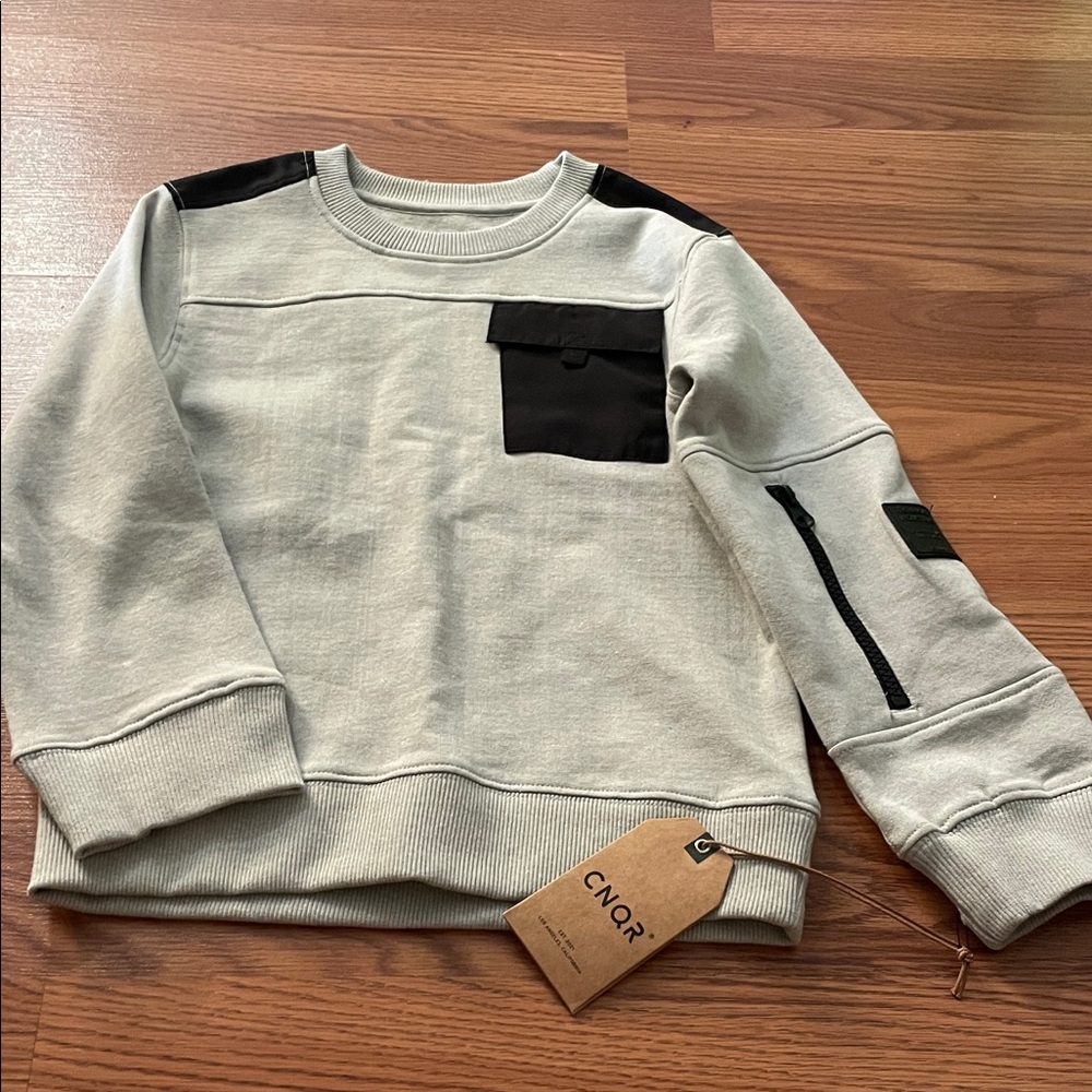 CNQR Crewneck Sweatshirt with Black Accents